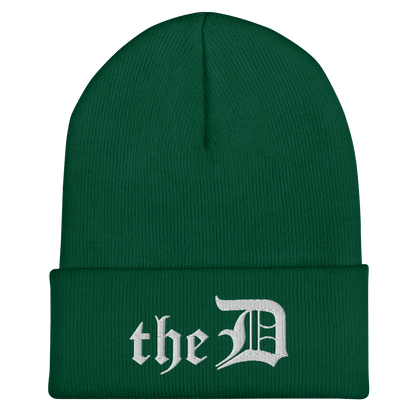 Detroit 'The D' Cuffed Beanie