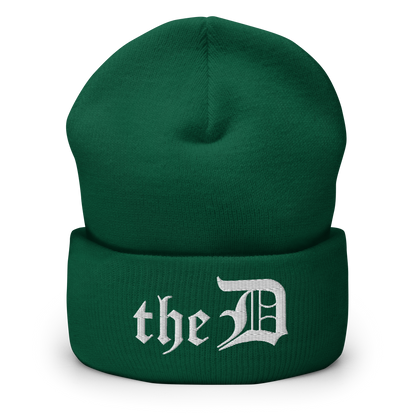 Detroit 'The D' Cuffed Beanie