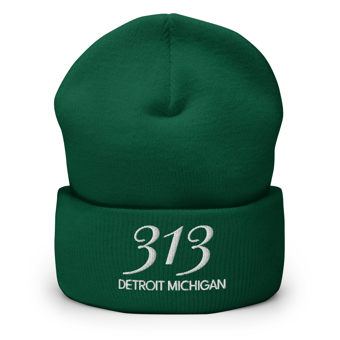 '313 Detroit Michigan' Cuffed Beanie