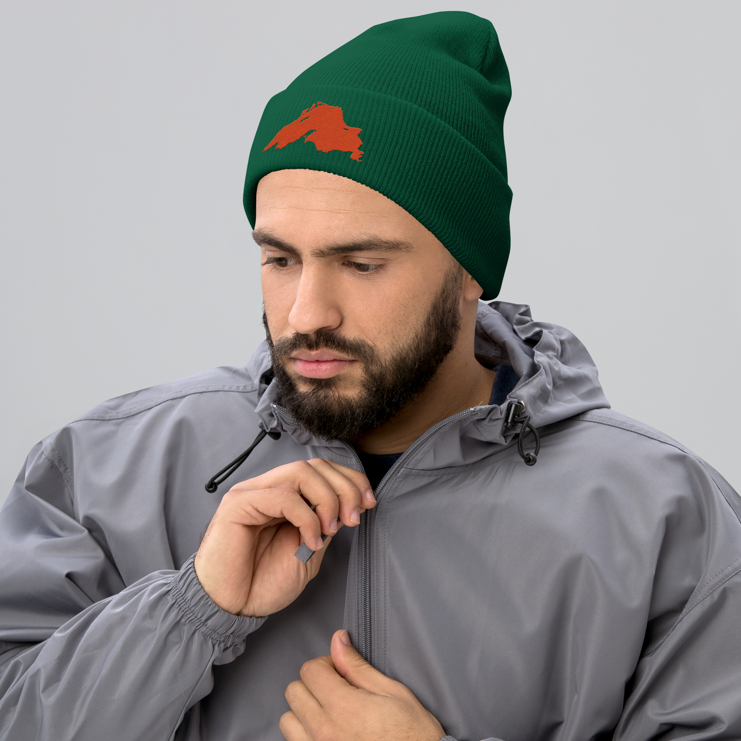 Lake Superior Cuffed Beanie | Maple Leaf Orange