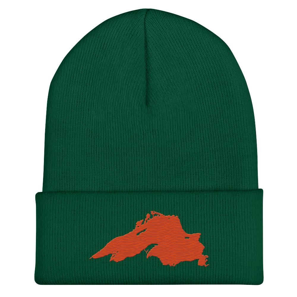 Lake Superior Cuffed Beanie | Maple Leaf Orange