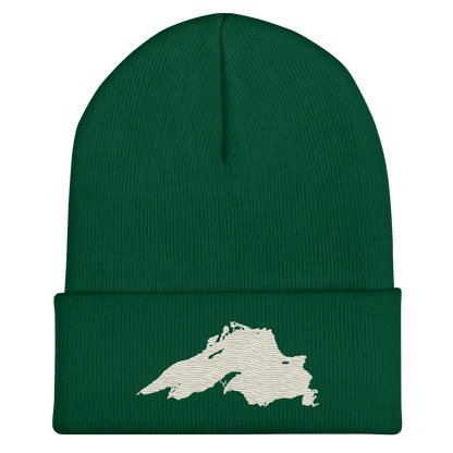 Lake Superior Cuffed Beanie | Ivory White