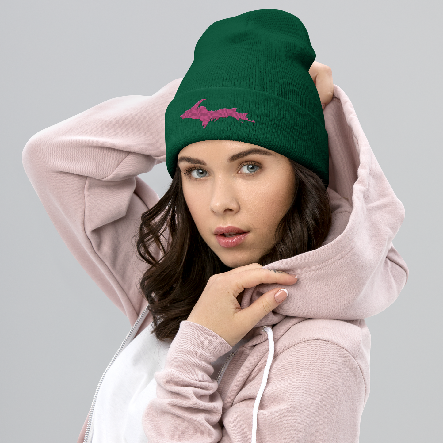 Upper Peninsula Cuffed Beanie | Apple Blossom Pink