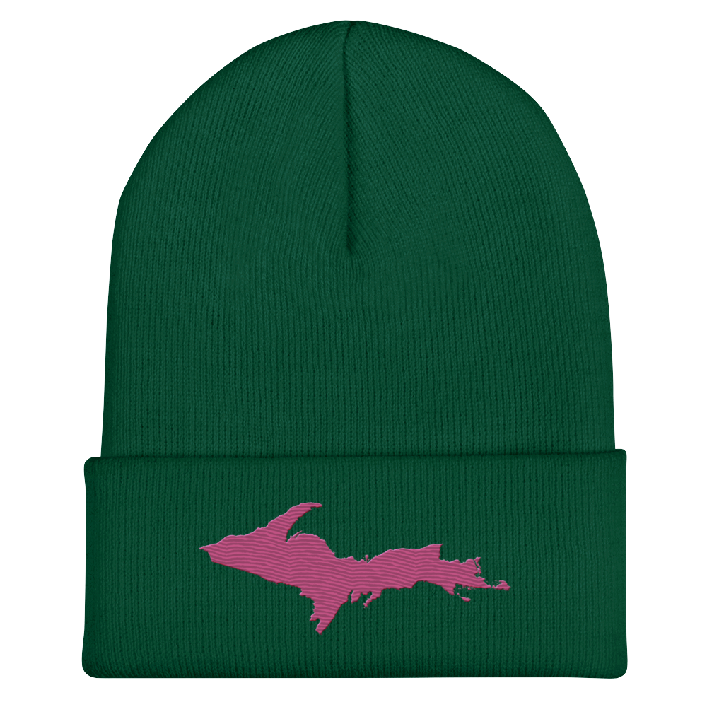 Upper Peninsula Cuffed Beanie | Apple Blossom Pink