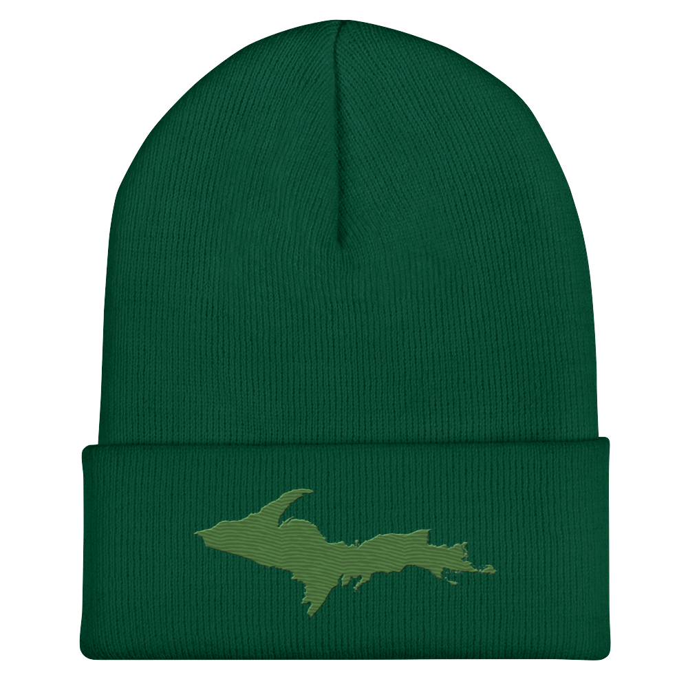 Upper Peninsula Cuffed Beanie | Pine Green