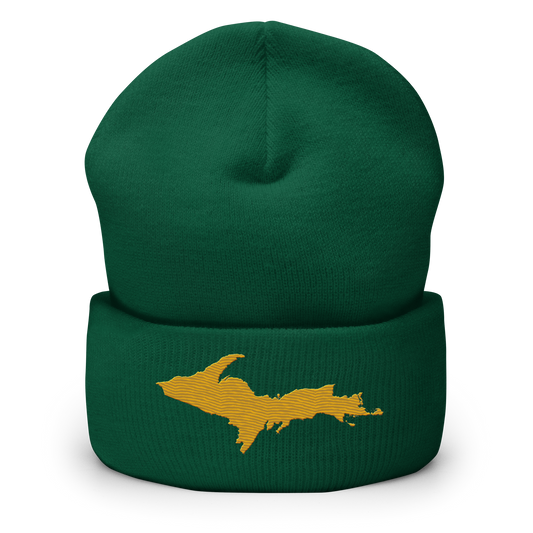 Upper Peninsula Cuffed Beanie | Gold