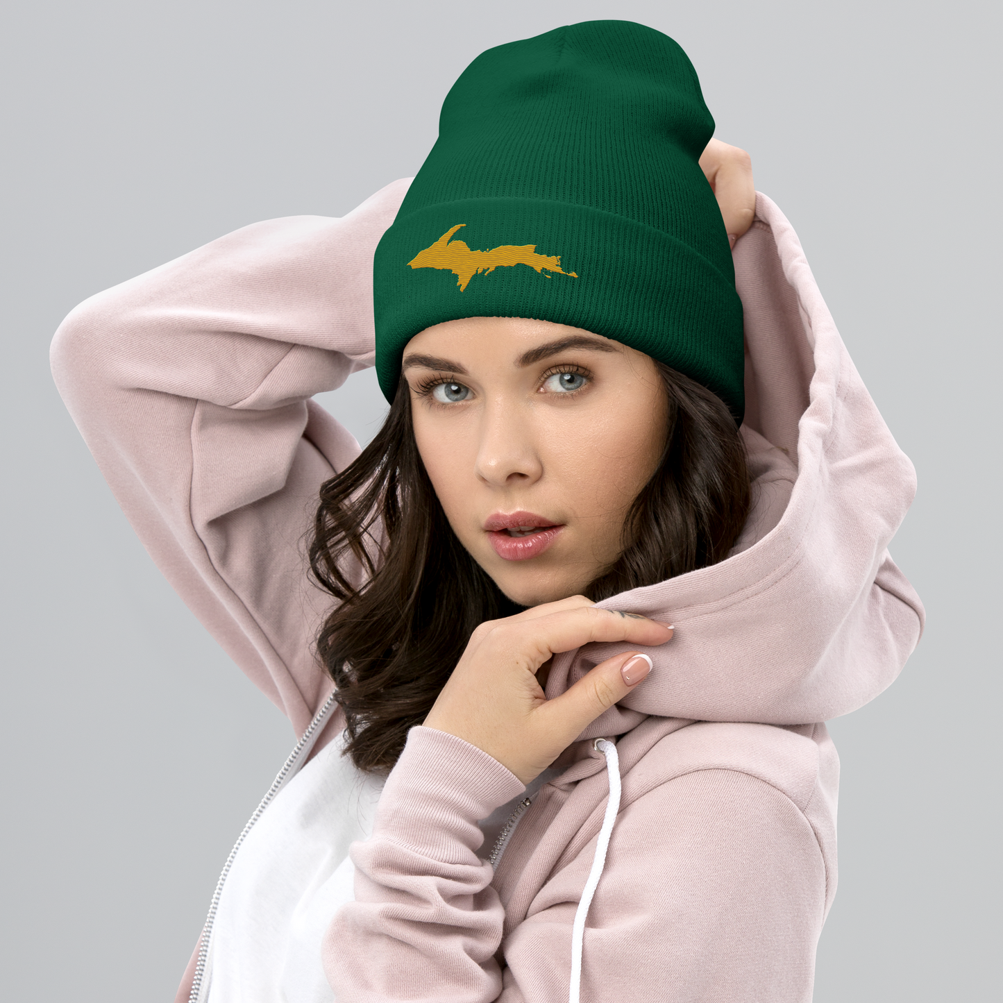 Upper Peninsula Cuffed Beanie | Gold