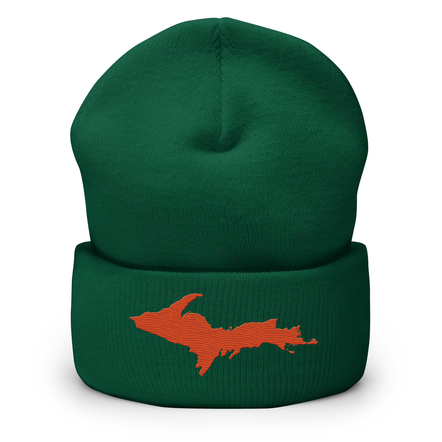 Upper Peninsula Cuffed Beanie | Maple Leaf Orange