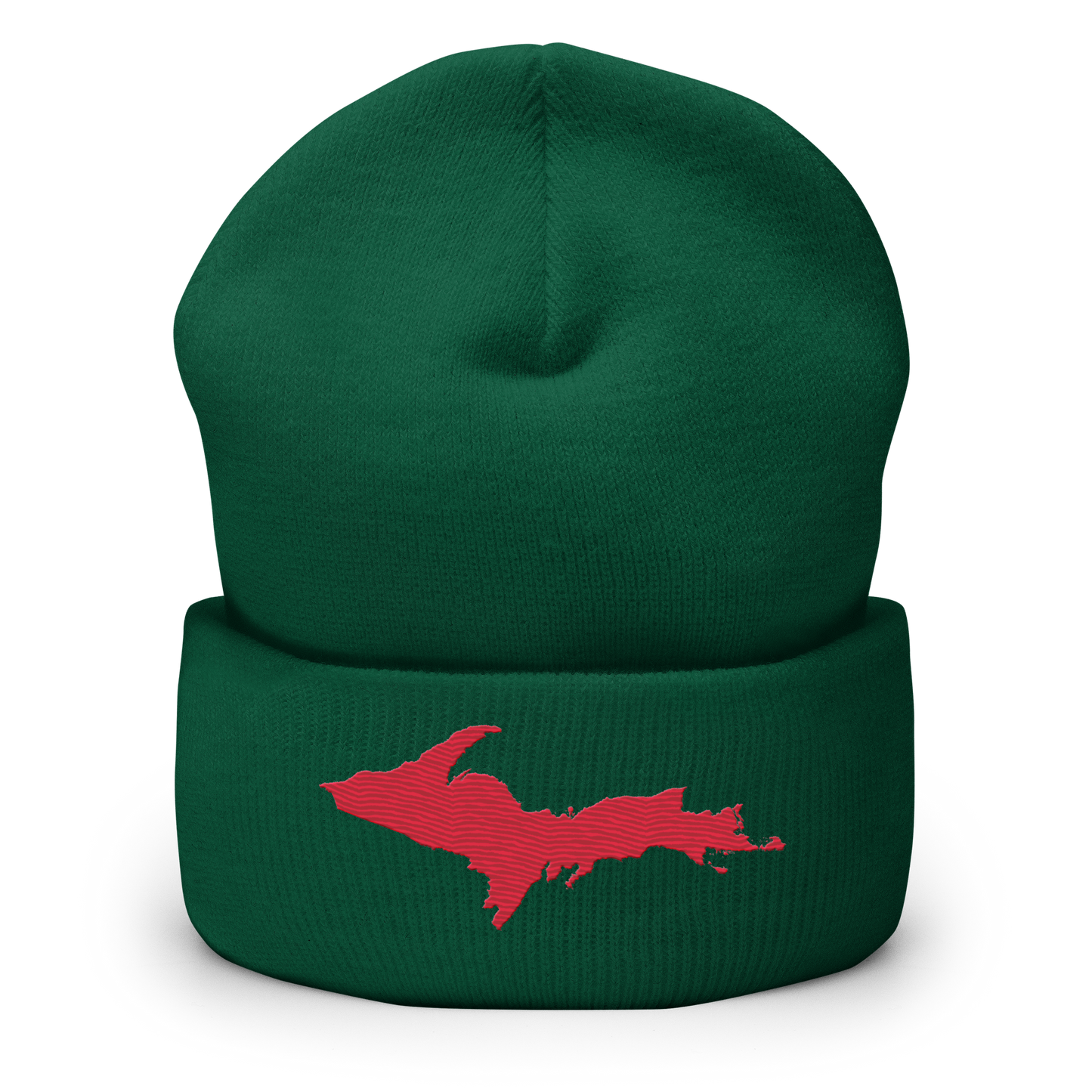 Upper Peninsula Cuffed Beanie | Lighthouse Red