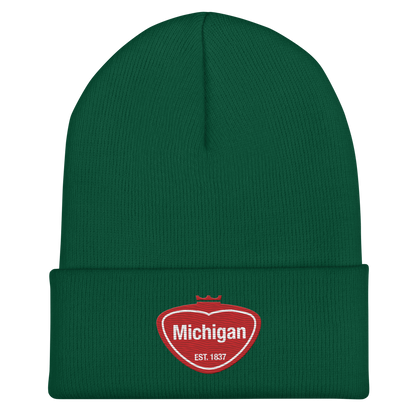 'Michigan' Cuffed Beanie | Local Sodapop Parody