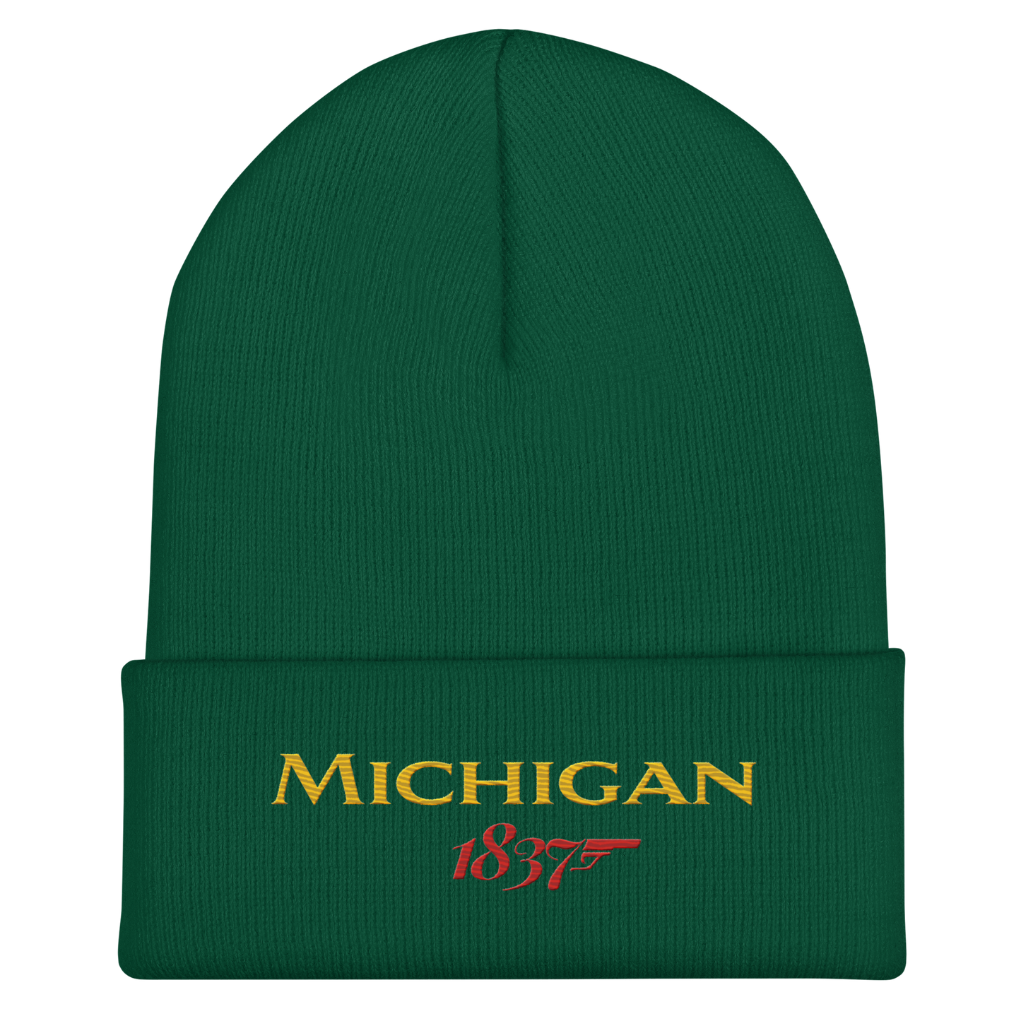 'Michigan 1837' Cuffed Beanie | British Spy Parody