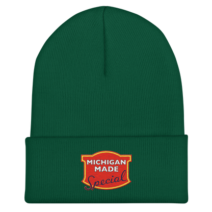 'Michigan Made' Cuffed Beanie | Potato Chip Parody