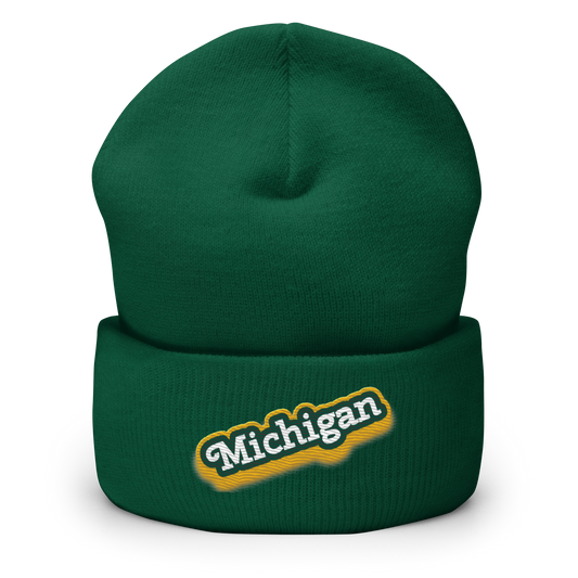 'Michigan' Cuffed Beanie | Ginger Pop Parody