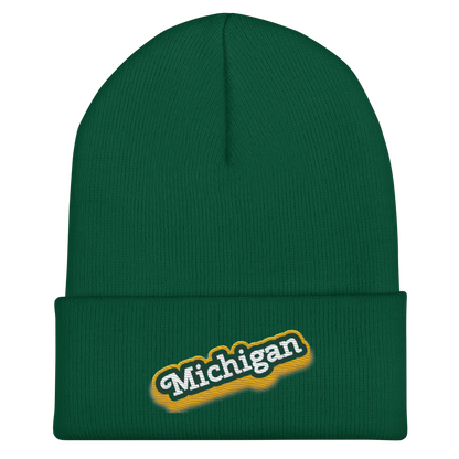 'Michigan' Cuffed Beanie | Ginger Pop Parody