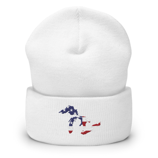 Great Lakes Cuffed Winter Beanie (Patriotic Edition)