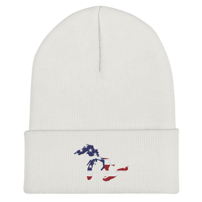 Great Lakes Cuffed Winter Beanie (Patriotic Edition)