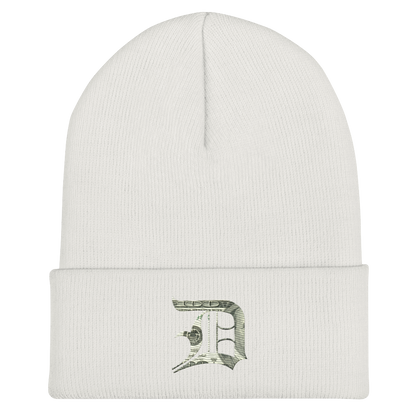 Detroit 'Old English D' Cuffed Beanie (Benjamins Edition)