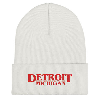 'Detroit Michigan' Cuffed Beanie (80s Teen Drama Parody)