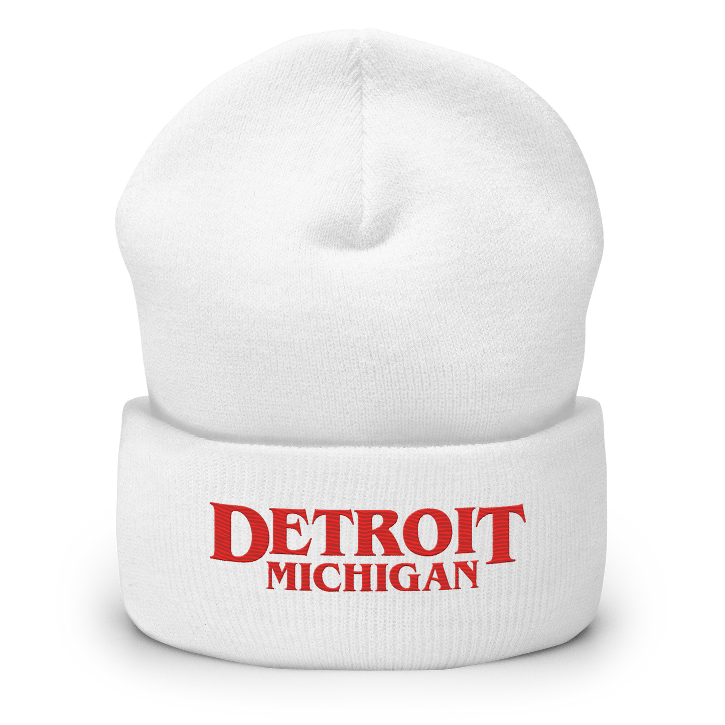 'Detroit Michigan' Cuffed Beanie (80s Teen Drama Parody)