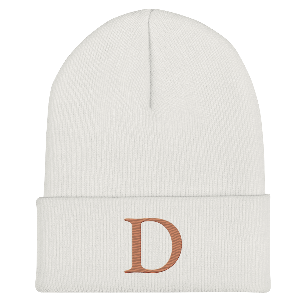 Detroit 'Old French D' Cuffed Beanie (Copper)