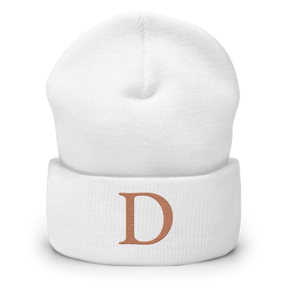 Detroit 'Old French D' Cuffed Beanie (Copper)