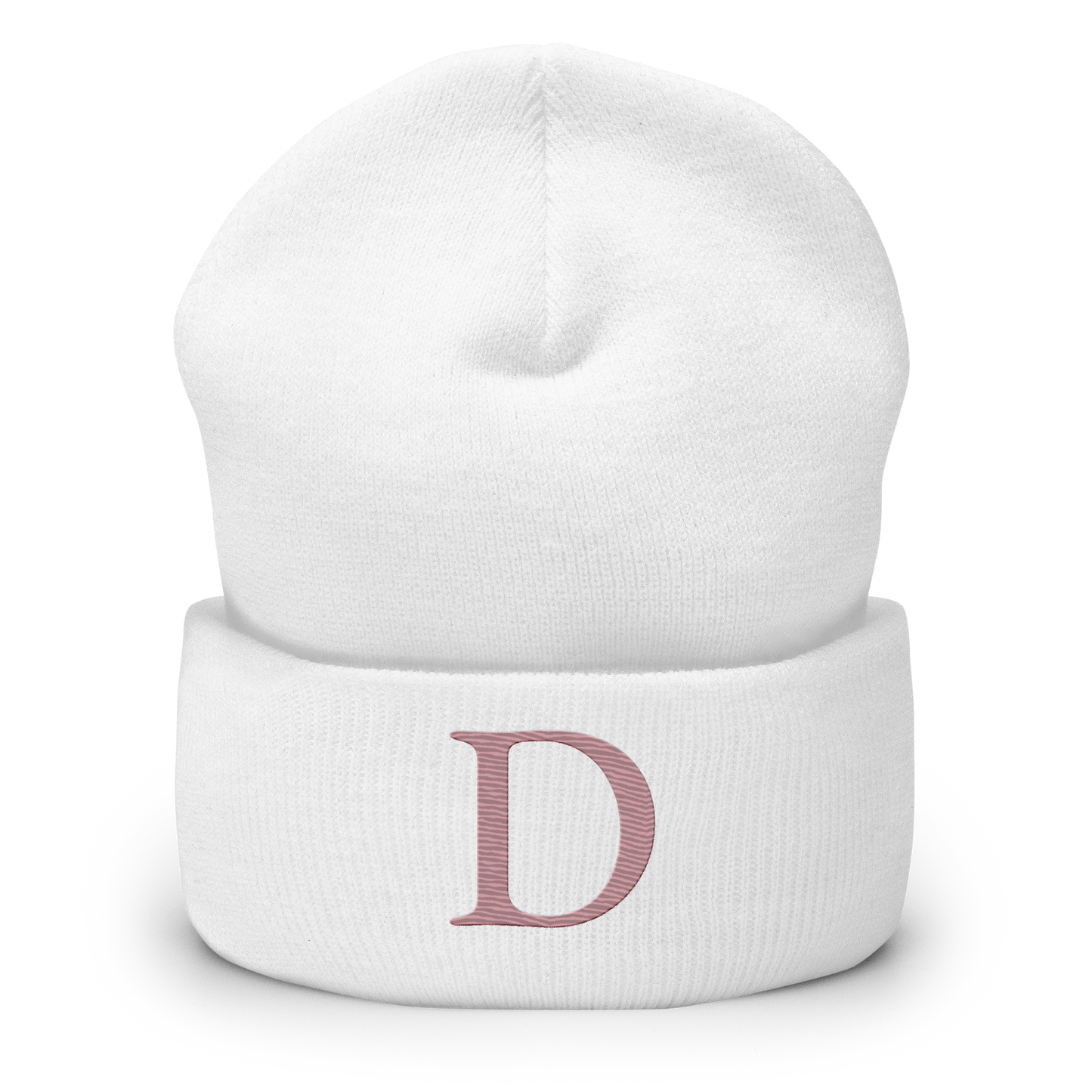 Detroit 'Old French D' Cuffed Beanie (Cherry Blossom Pink)