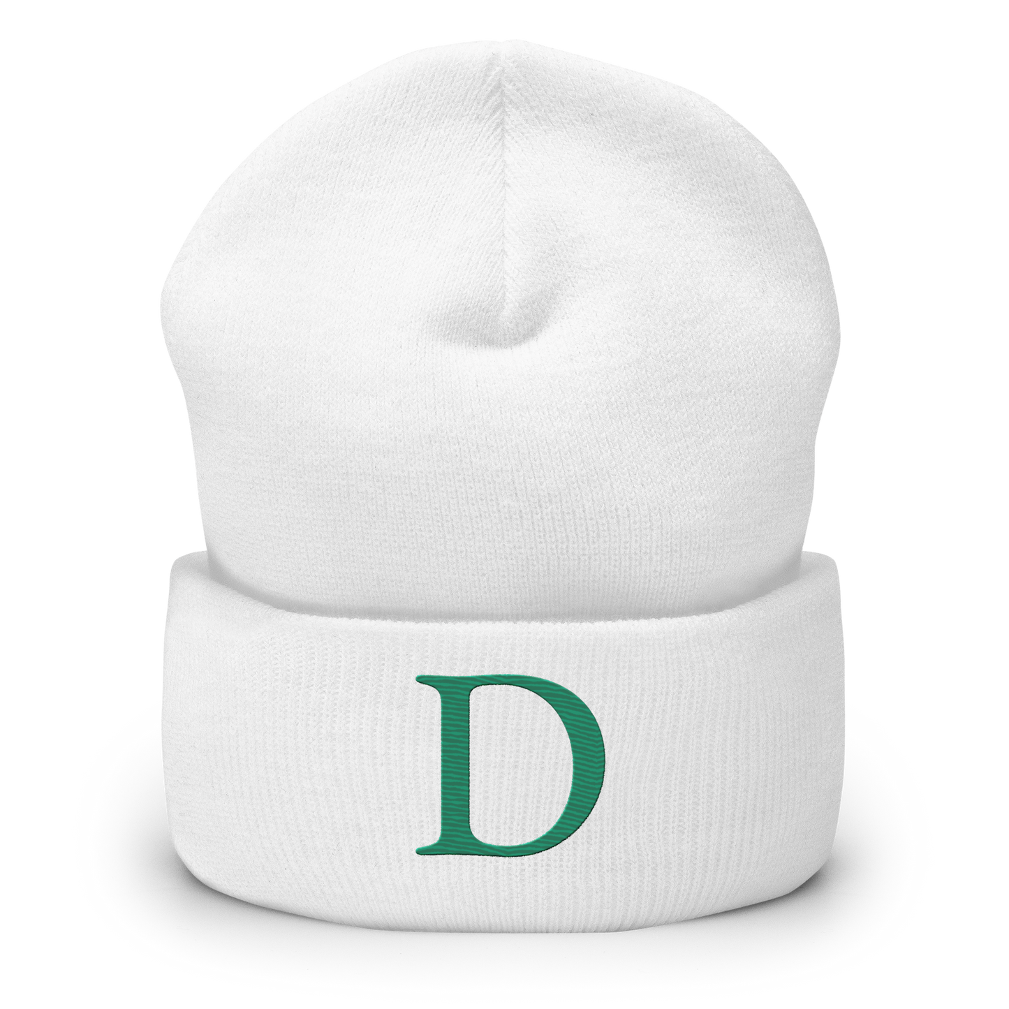 Detroit 'Old French D' Cuffed Beanie (Emerald Green)