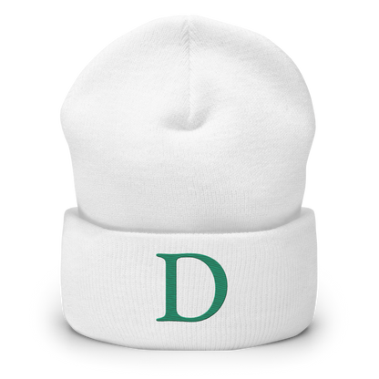 Detroit 'Old French D' Cuffed Beanie (Emerald Green)