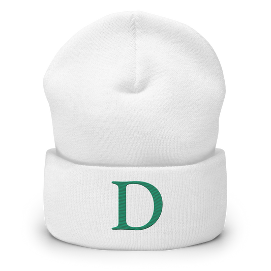 Detroit 'Old French D' Cuffed Beanie (Emerald Green)