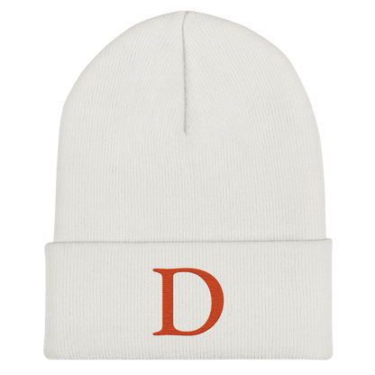 Detroit 'Old French D' Cuffed Beanie (Orange)