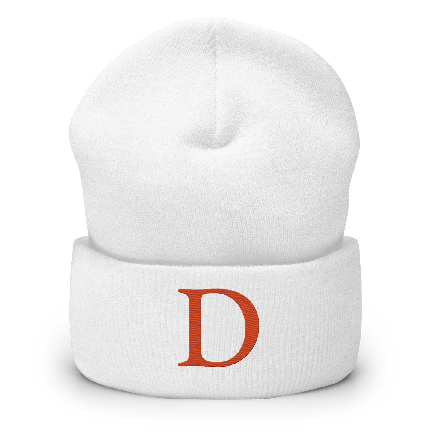 Detroit 'Old French D' Cuffed Beanie (Orange)