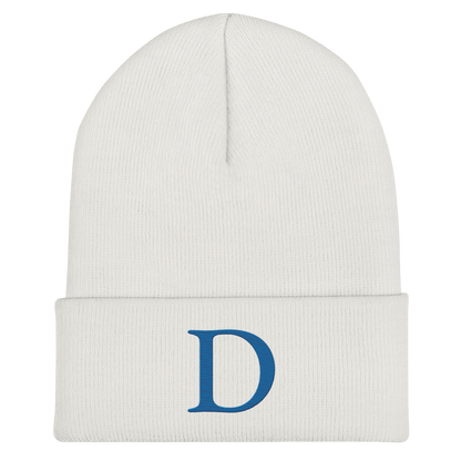 Detroit 'Old French D' Cuffed Beanie (Azure)