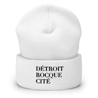 'Détroit Rocque Cité' Cuffed Beanie (Black)