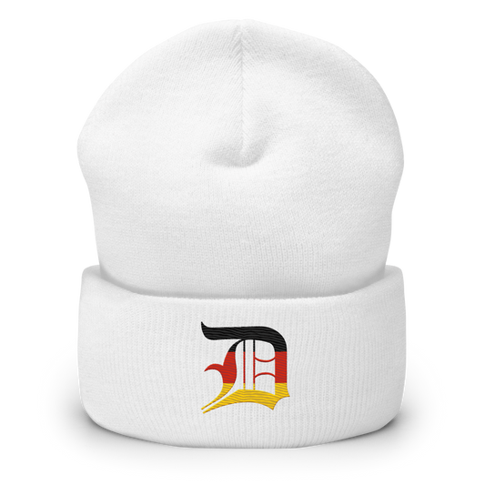 Detroit 'Old English D' Cuffed Beanie (German Edition)