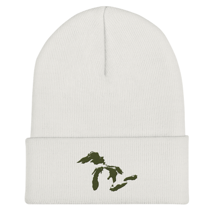 Great Lakes Cuffed Beanie (Army Green)