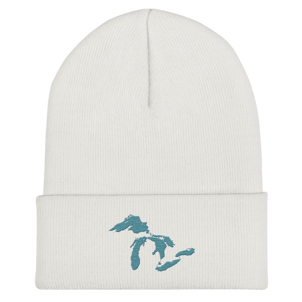 Great Lakes Cuffed Beanie (Huron Blue)