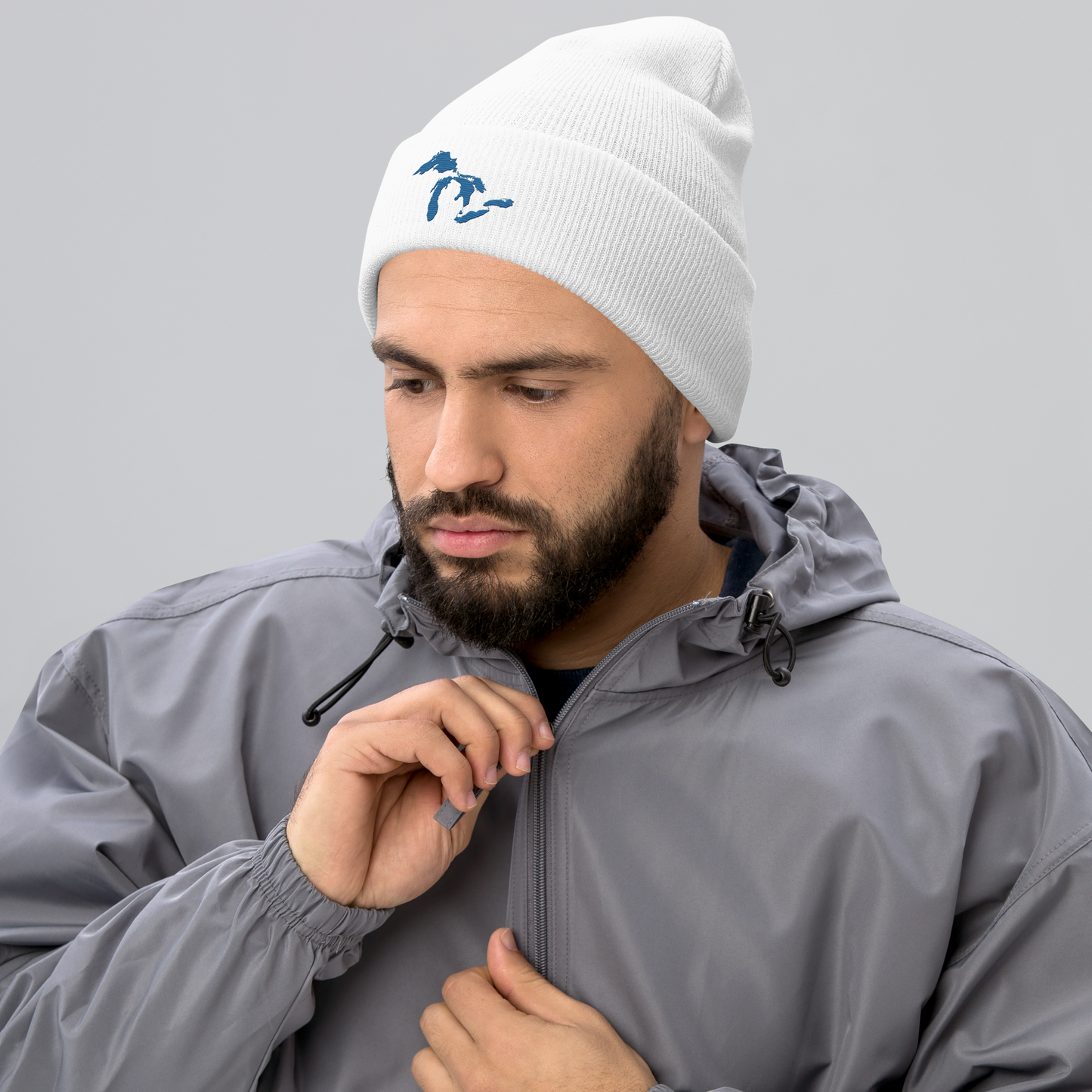 Great Lakes Cuffed Beanie (Superior Blue)