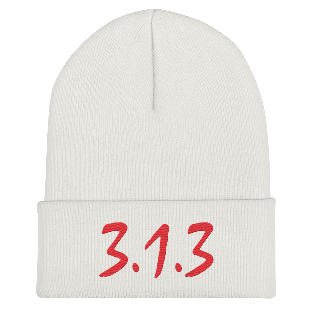 Detroit '313' Cuffed Beanie (Compton Font)