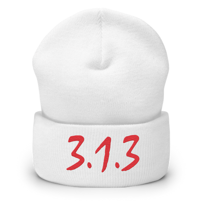 Detroit '313' Cuffed Beanie (Compton Font)