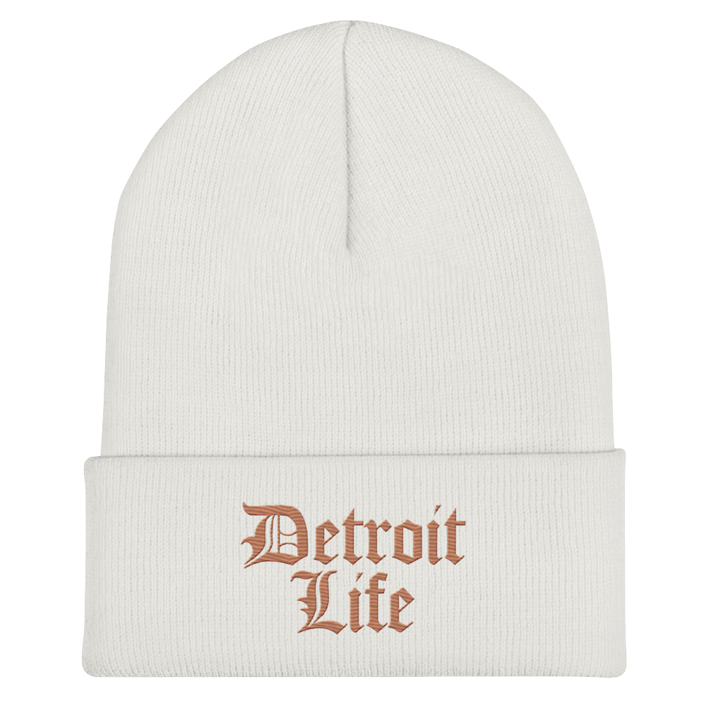 'Detroit Life' Cuffed Beanie | Copper