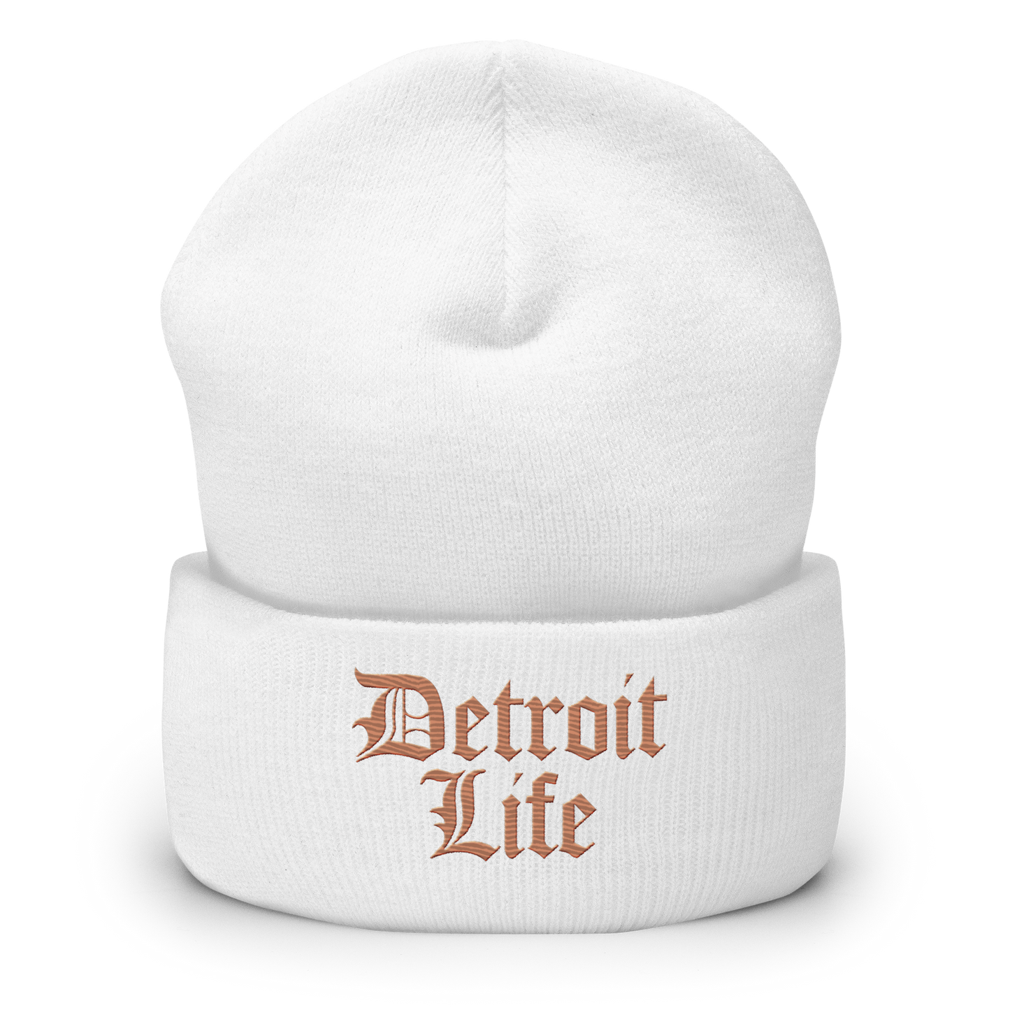 'Detroit Life' Cuffed Beanie | Copper