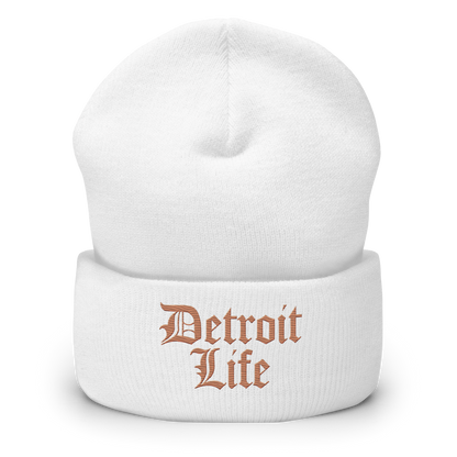 'Detroit Life' Cuffed Beanie | Copper