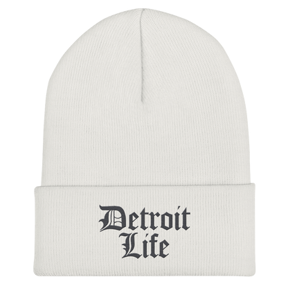 'Detroit Life' Cuffed Beanie | Iron Ore Grey