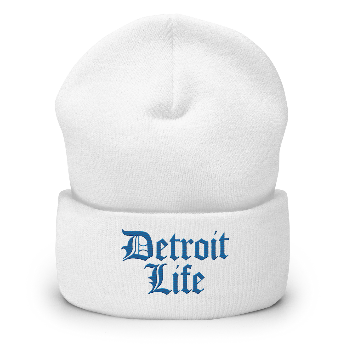 'Detroit Life' Cuffed Beanie | Azure