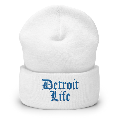 'Detroit Life' Cuffed Beanie | Azure