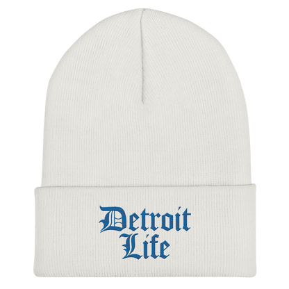 'Detroit Life' Cuffed Beanie | Azure