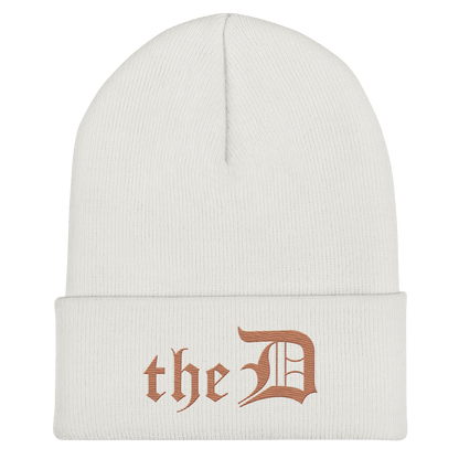 Detroit 'The D' Cuffed Beanie | Copper