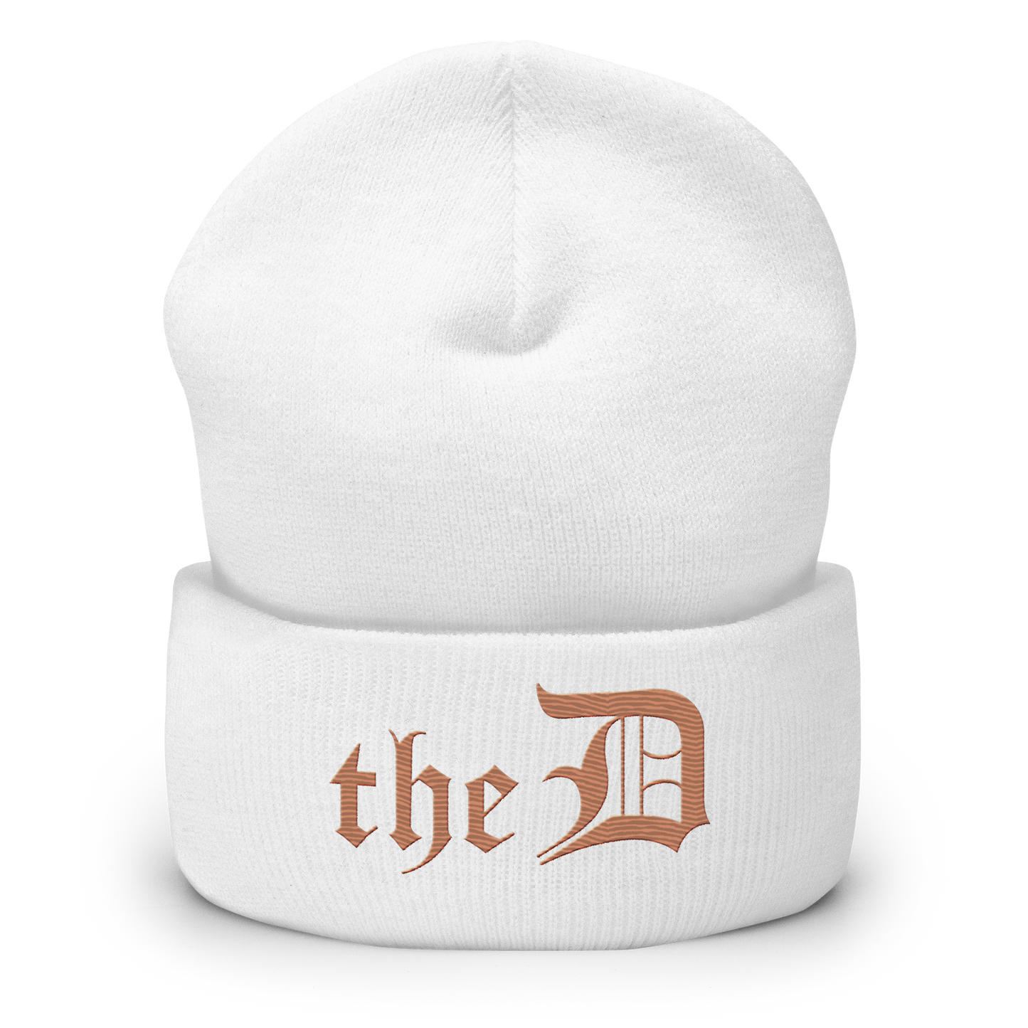 Detroit 'The D' Cuffed Beanie | Copper