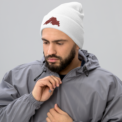 Lake Superior Cuffed Beanie | Ore Dock Red