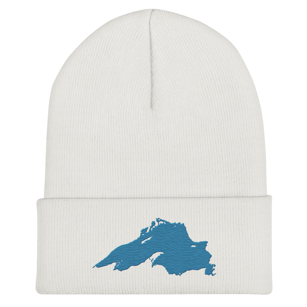 Lake Superior Cuffed Beanie | Traverse Blue